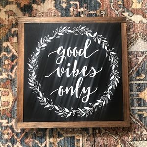Good Vibes Only Wall Art